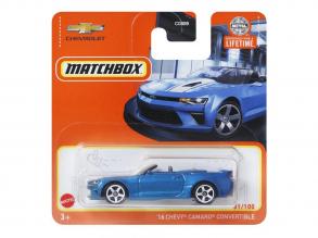 Matchbox: '16 Chevy Camaro Convertible 1/64 kék kisautó - Mattel