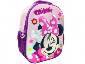 Disney Minnie egér 3D lekerekített iskolatáska, hátizsák 26x10x32cm