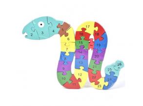 Számos fa oktató kígyós puzzle