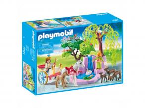 Playmobil herceg és hercegnő hintóval és vízeséssel - 5021