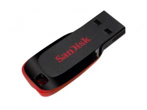 Sandisk 128GB USB2.0 Cruzer Blade Fekete-Piros (124043) Flash Drive