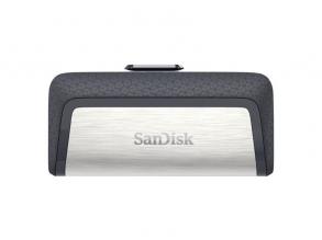 Sandisk 256GB USB3.0/Type-C Dual Drive Fekete-Ezüst (139778) Flash Drive