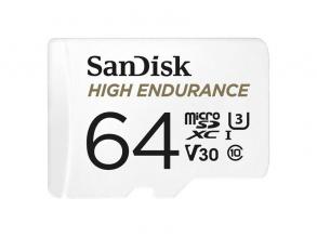 Sandisk 64GB SD micro (SDXC Class 10 UHS-I U3) High Endurance memória kártya