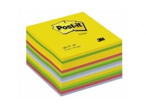 Post-it 76x76mm 450lapos ultra öntapadós szivárványszínű kockatömb