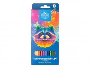 ICO: Koh-I-Noor 3554 Hatszögletu színes ceruza mosómedvés dobozban 24 darabos