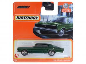 Matchbox: 1966 Dodge Charger zöld kisautó 1/64  Mattel