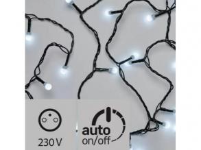 Led fényfüzér , beltéri/kültéri , cherry , 300 led , 30 m , hideg fehér , időzítős , IP44