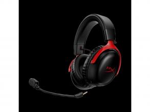 HyperX Cloud III Wireless fekete-piros gamer headset