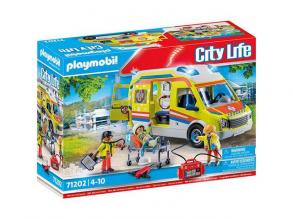 Playmobil: City Life Mentőautó hang- és fényeffektekkel (71202)