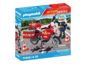 Playmobil: Motoros tuzoltó balesetnél (71466)