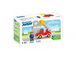 Playmobil Junior tűzoltóautó létrával - 71683