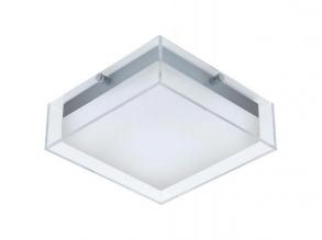 LED lámpa , mennyezeti/fali , 8.2W , meleg fehér , ezüst , kültéri , IP44 , EGLO , INFESTO , 94874