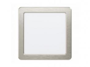 LED panel , 10.5W , süllyesztett , négyzet, természetes fehér , matt nikkel keret , EGLO , FUEVA 5 , 99184